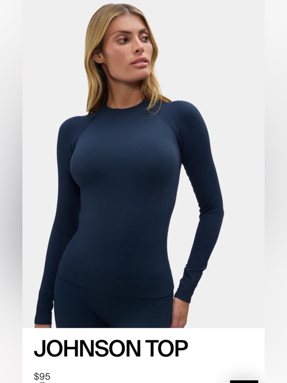 HALFDAYS JOHNSON TOP IN NAVY - SIZE SMALL